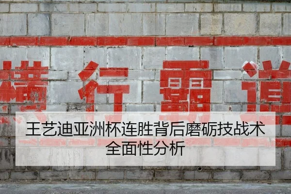 王艺迪亚洲杯连胜背后磨砺技战术全面性分析